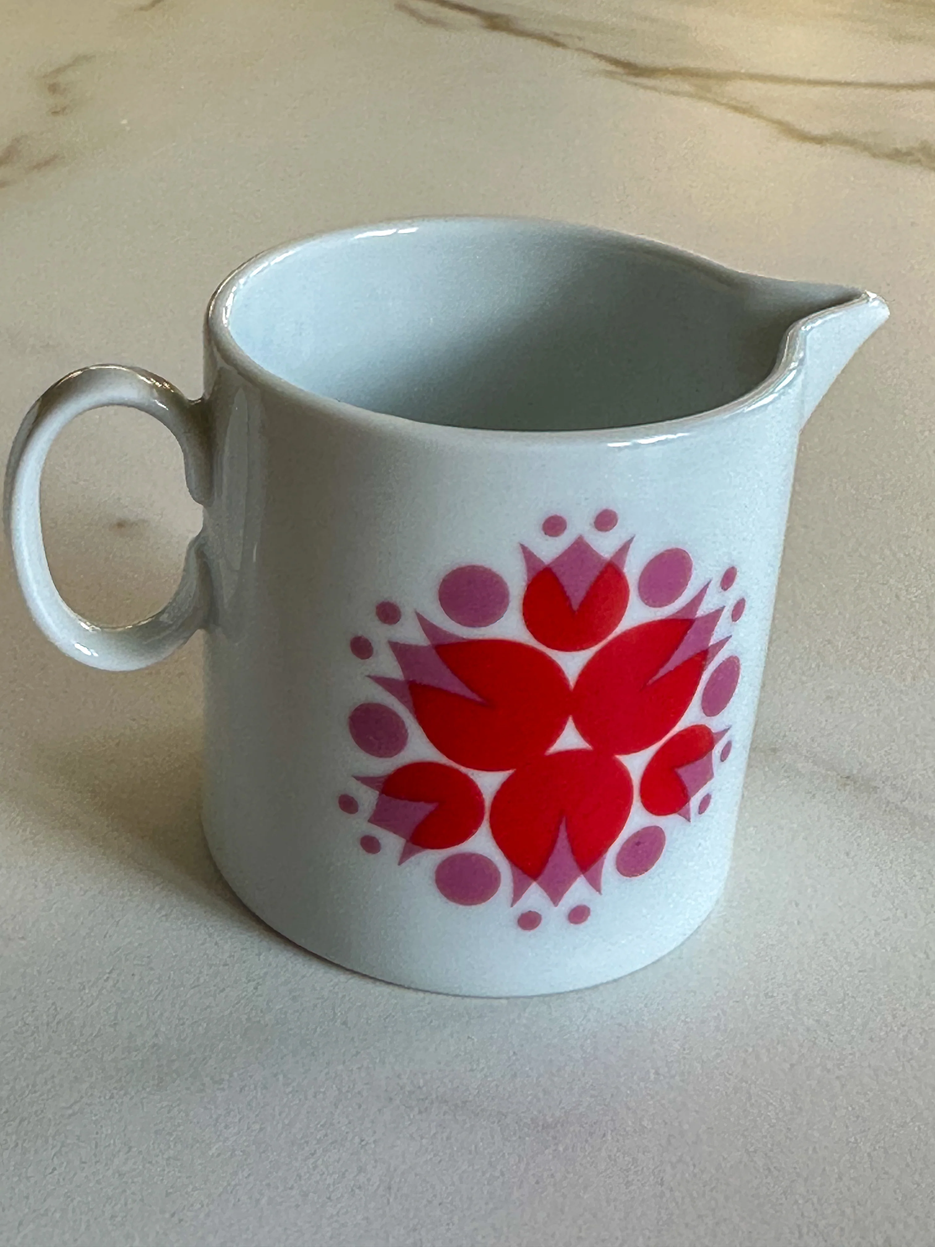 Vintage Thomas Germany suikerpot & creamer set – Pinwheel Medaillon – jaren 60/70 porselein - Image 2