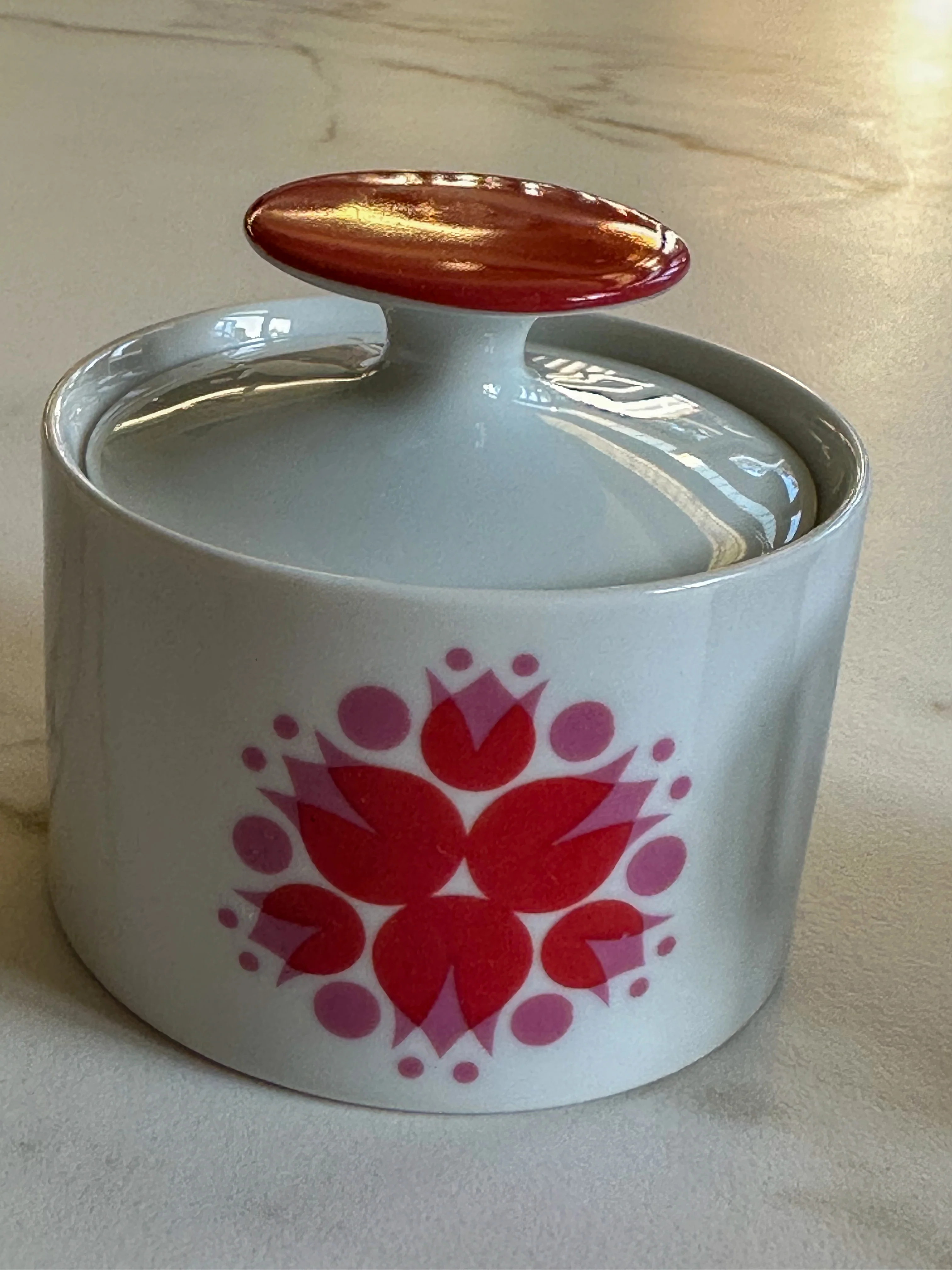 Vintage Thomas Germany suikerpot & creamer set – Pinwheel Medaillon – jaren 60/70 porselein - Image 3