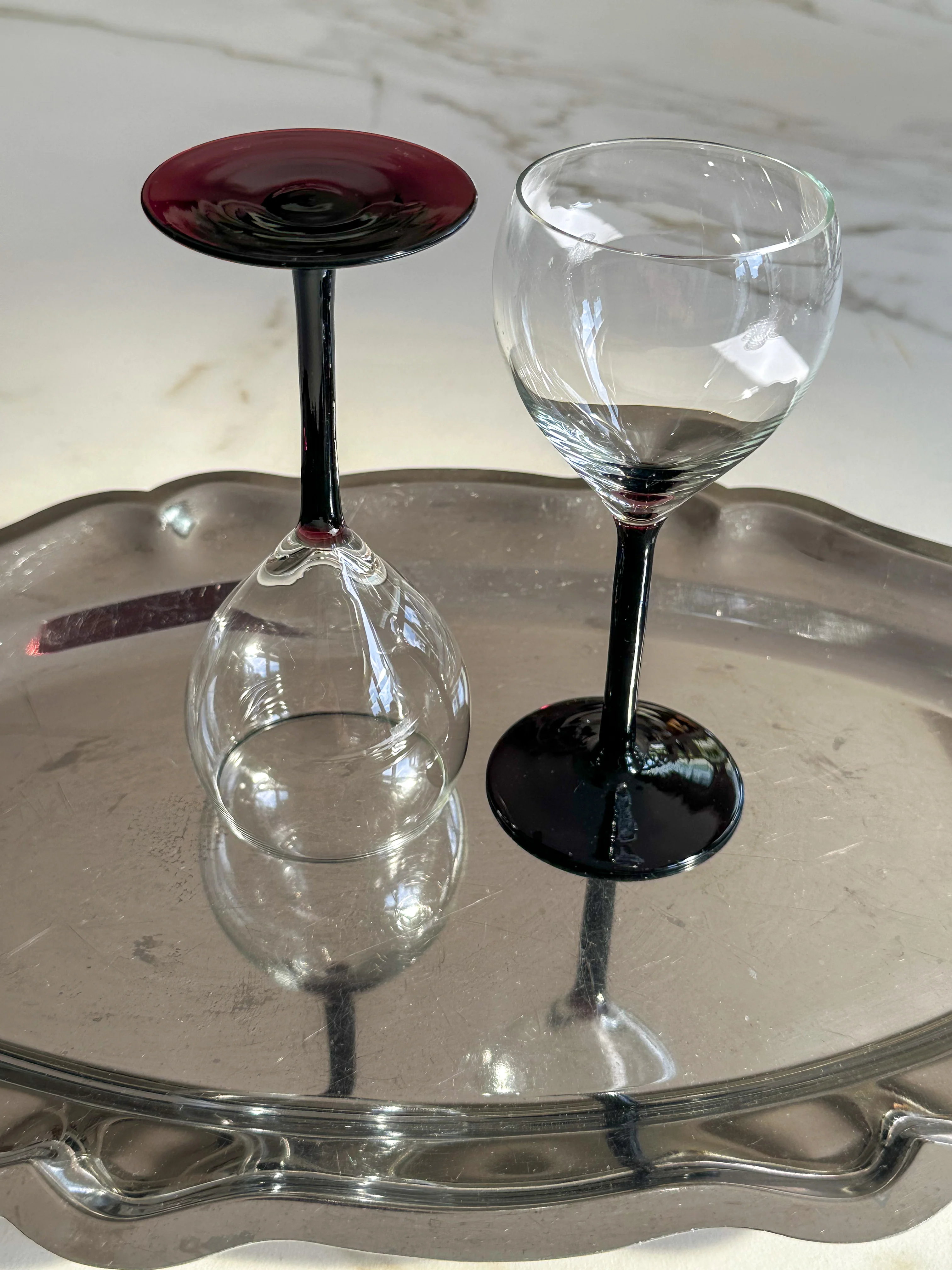 Vintage Luminarc Amethyst Wijnglazen – Set van 2 - Image 2