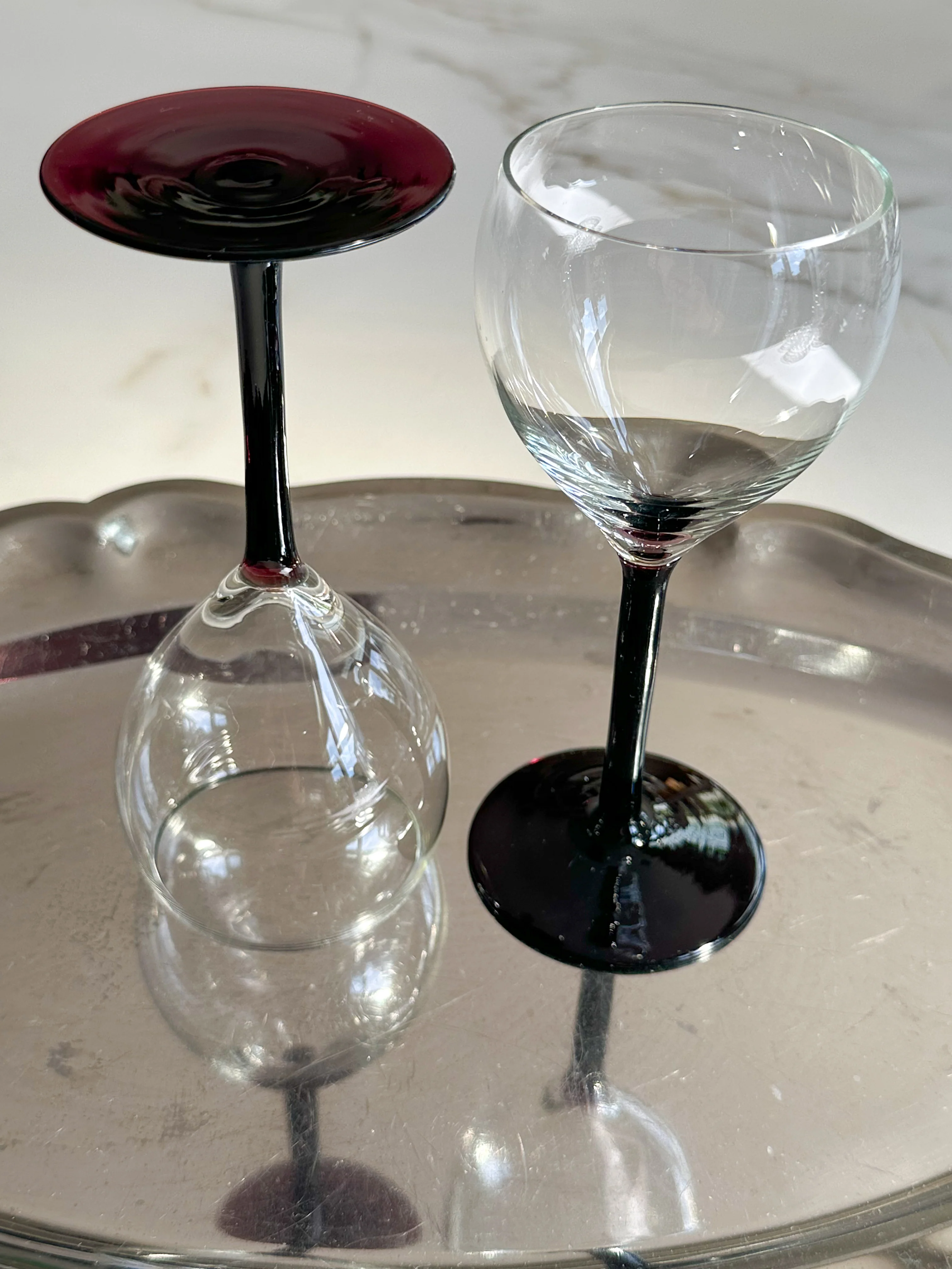Vintage Luminarc Amethyst Wijnglazen – Set van 2 - Image 4