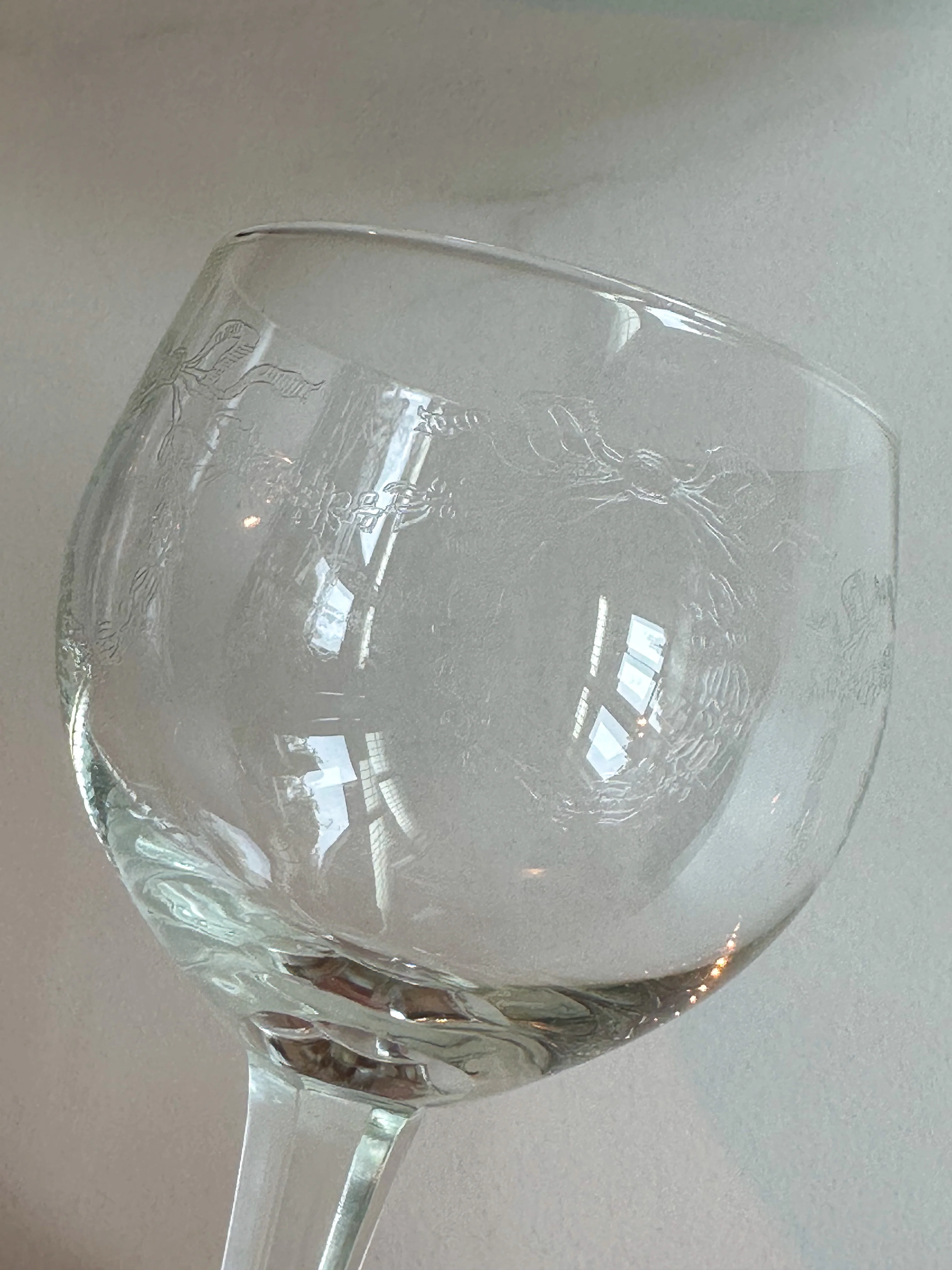 Vintage Wijnglazen met Geëtste Strikken – Set van 3 - Image 8