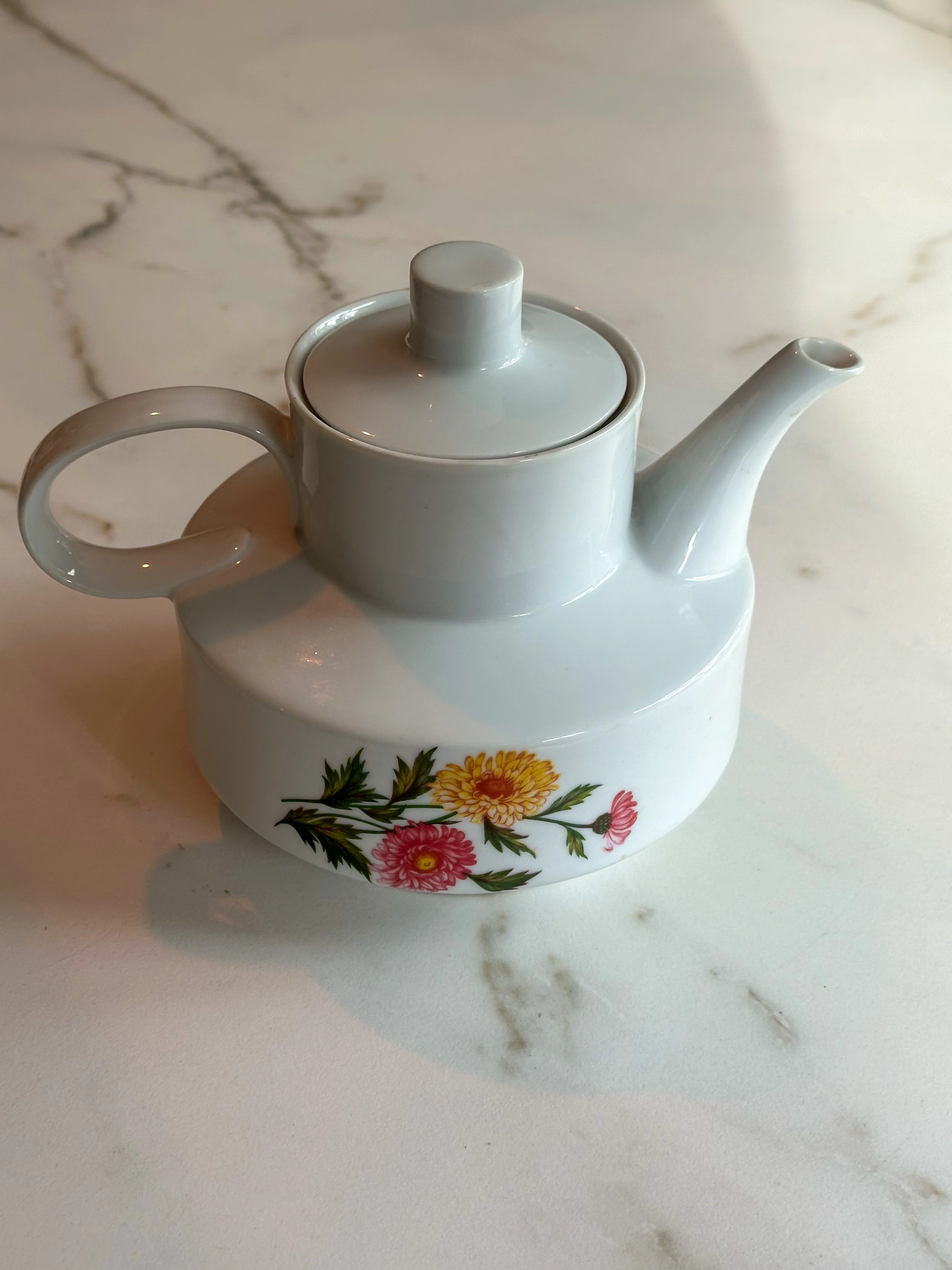 Vintage Winterling Theepot met Bloemen – West Germany Porselein - Image 2