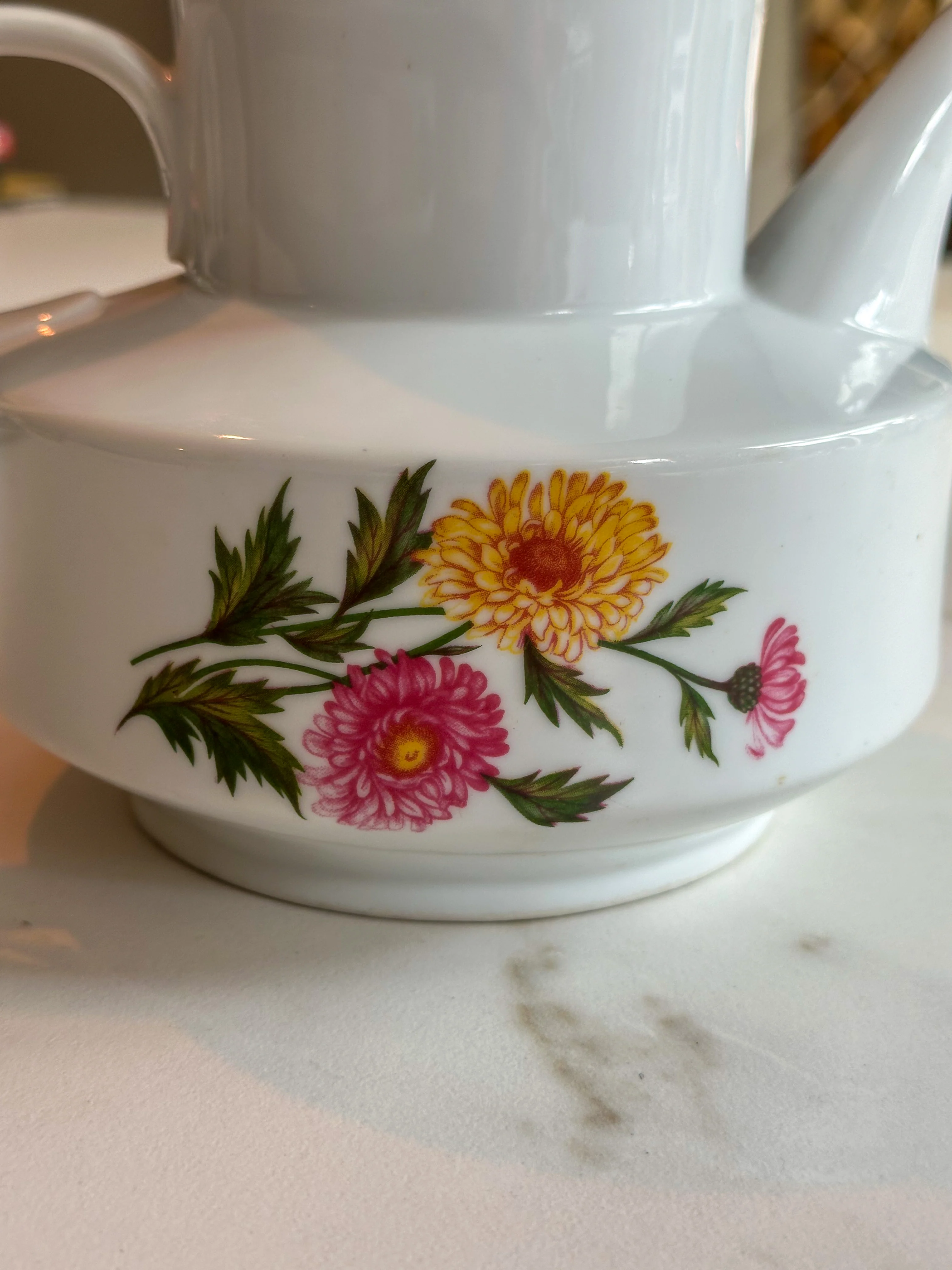 Vintage Winterling Theepot met Bloemen – West Germany Porselein - Image 3