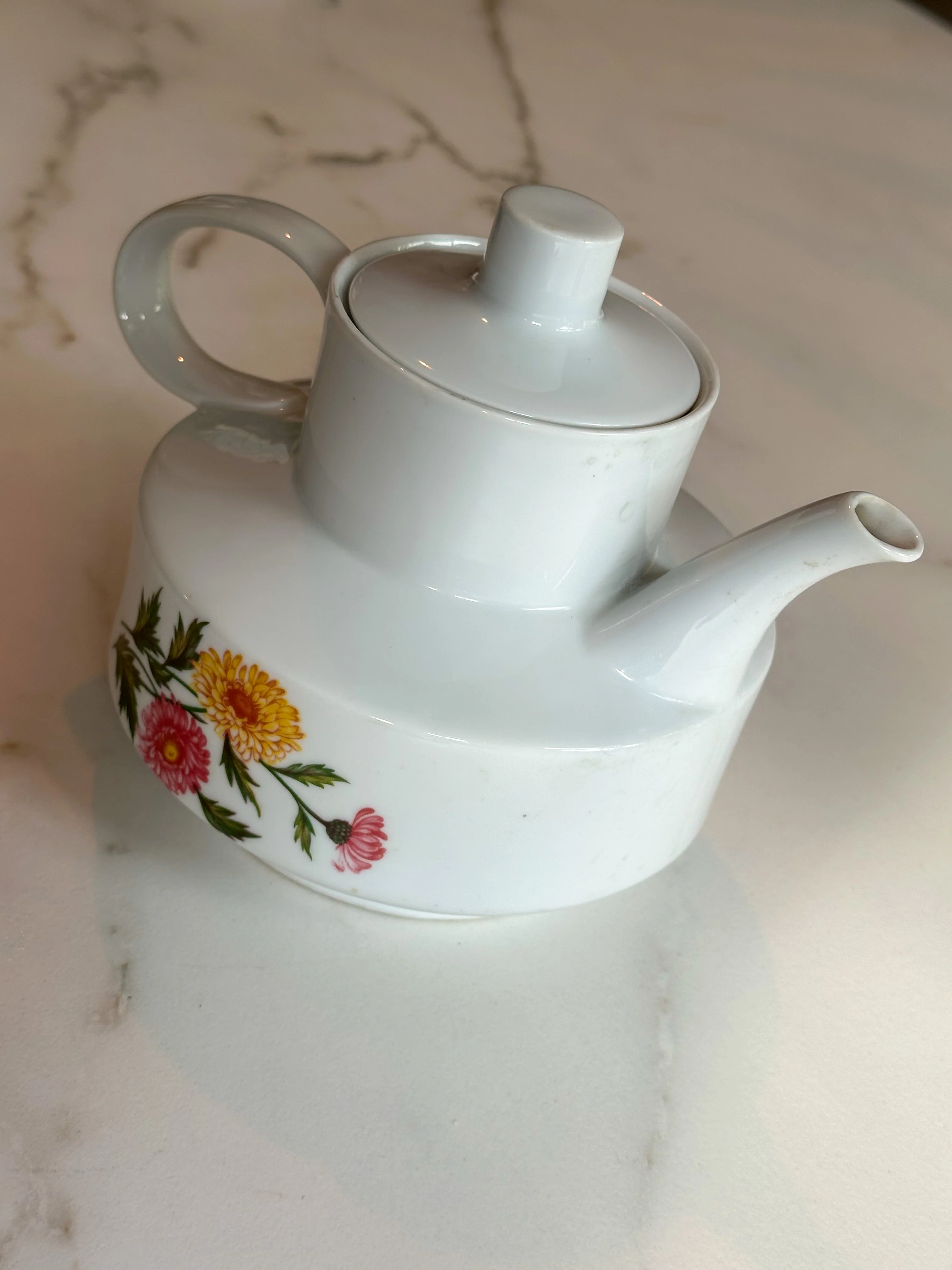 Vintage Winterling Theepot met Bloemen – West Germany Porselein - Image 4