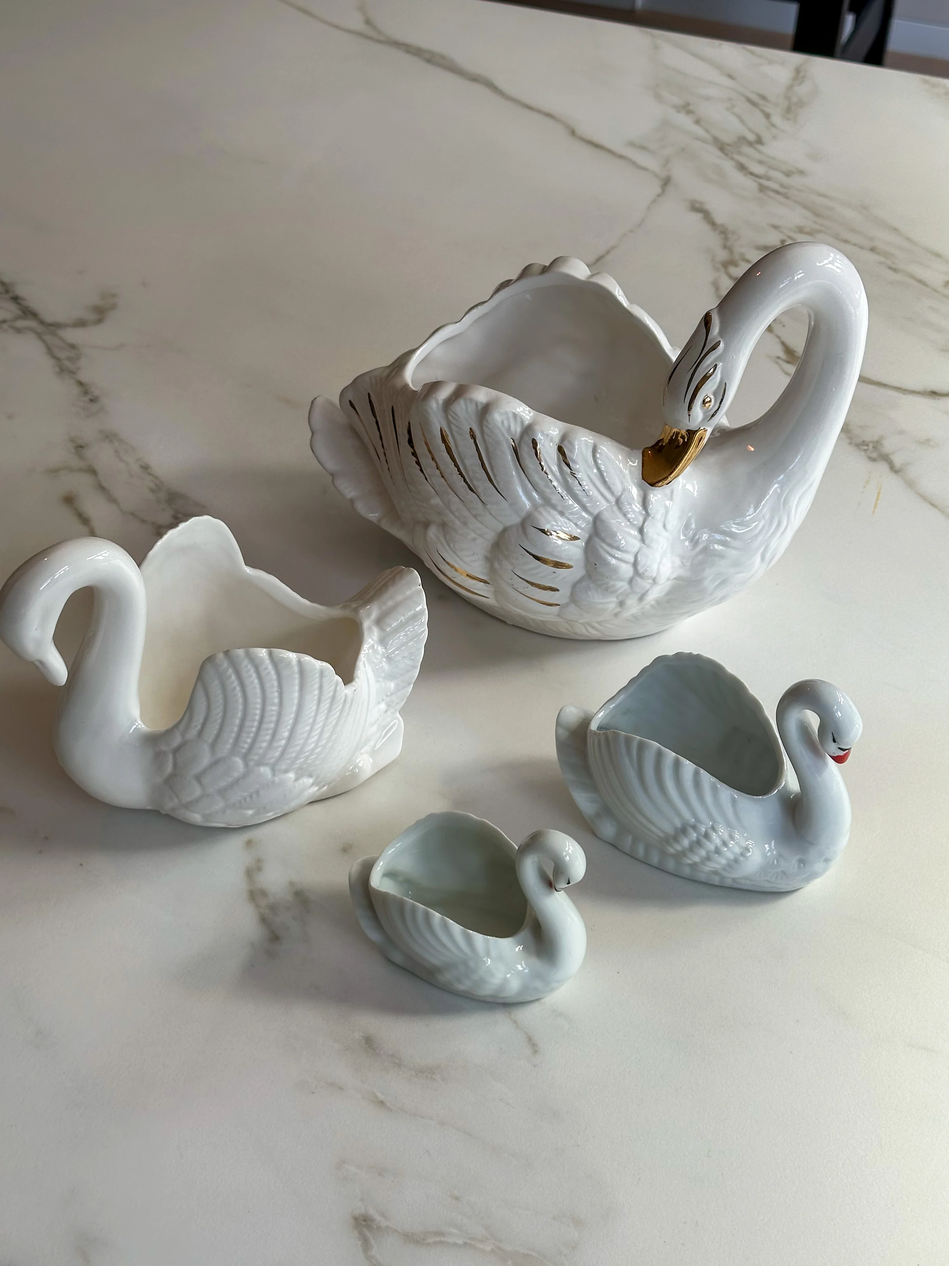 Vintage Witte Zwaan Porseleinen Schaaltje – Swan Bowl - Image 3