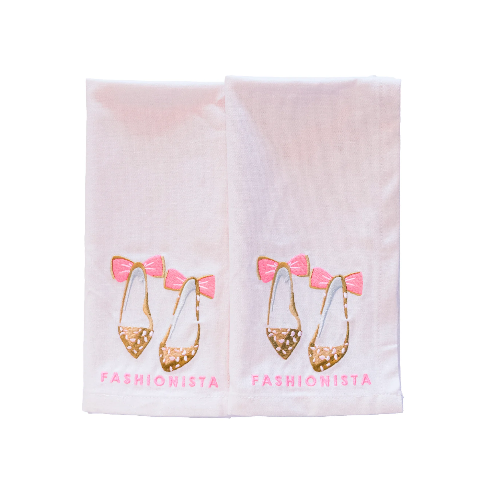 Vondels - Katoenen servetten FASHIONISTA Roze (set van 2)