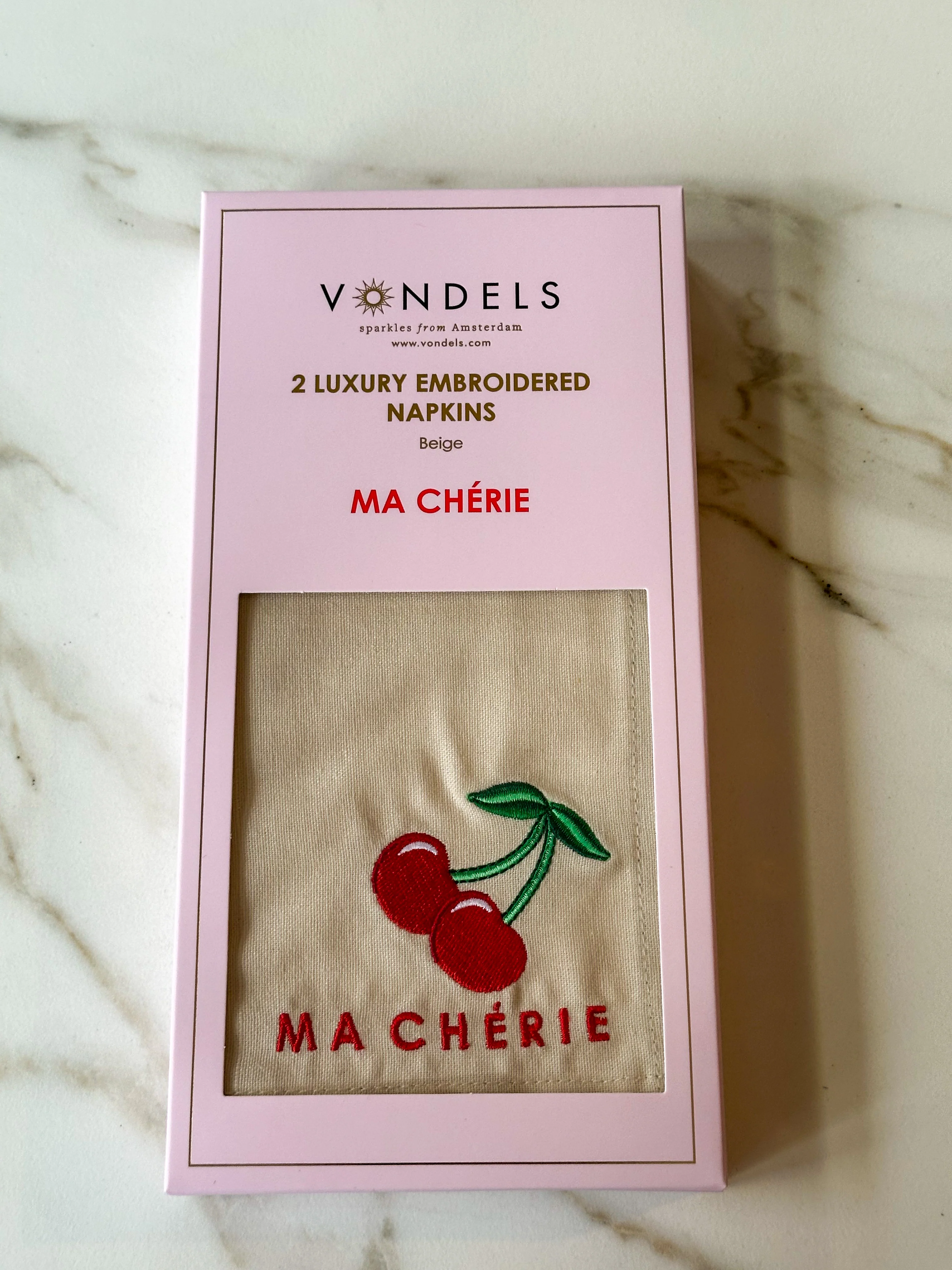 Vondels - Katoenen servetten FASHIONISTA Roze (set van 2) - Image 5