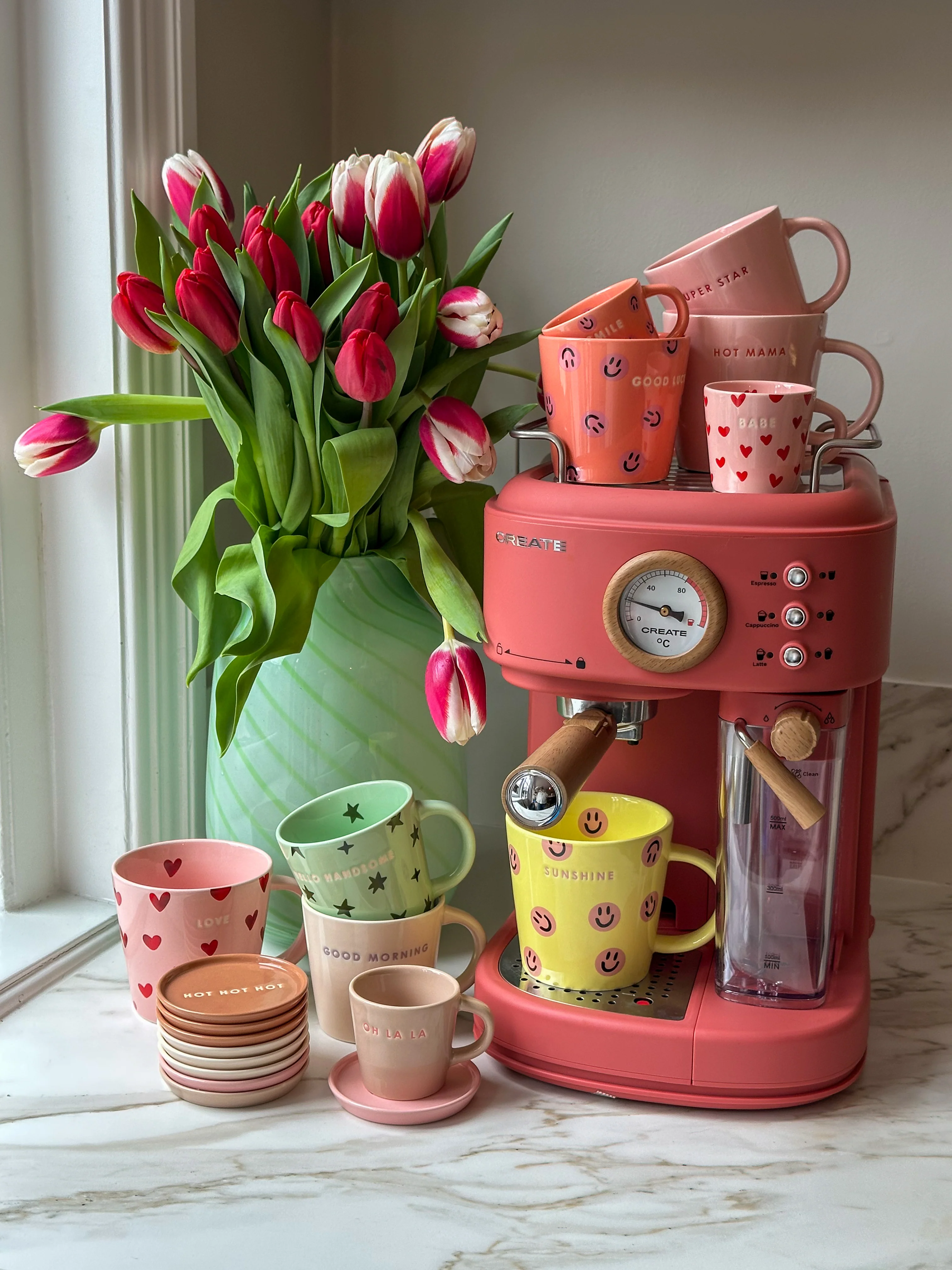 Vondels - Cappuccino mok ster HELLO HANDSOME - Image 3