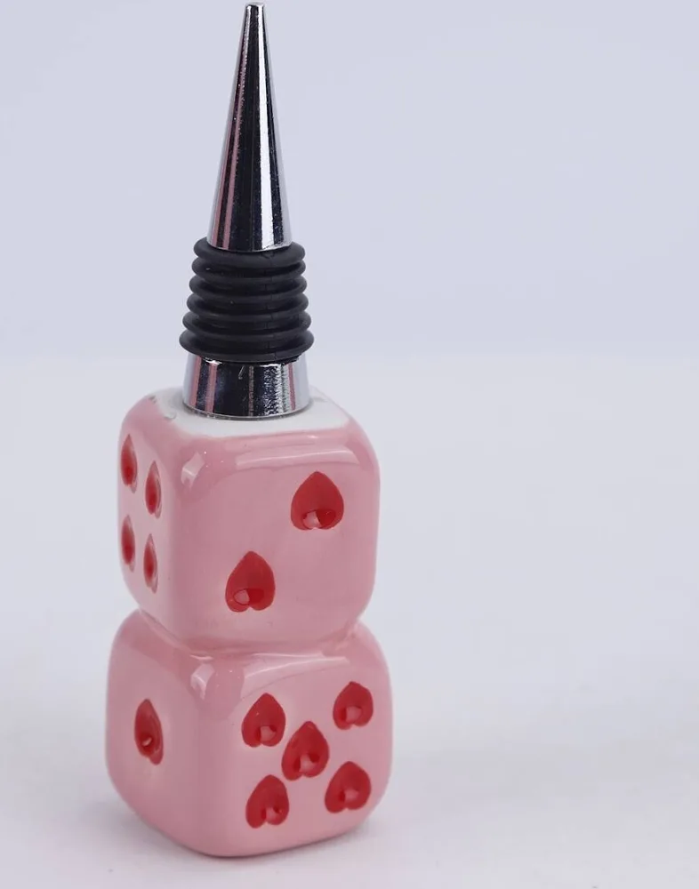 Wijnstopper dices aardewerk