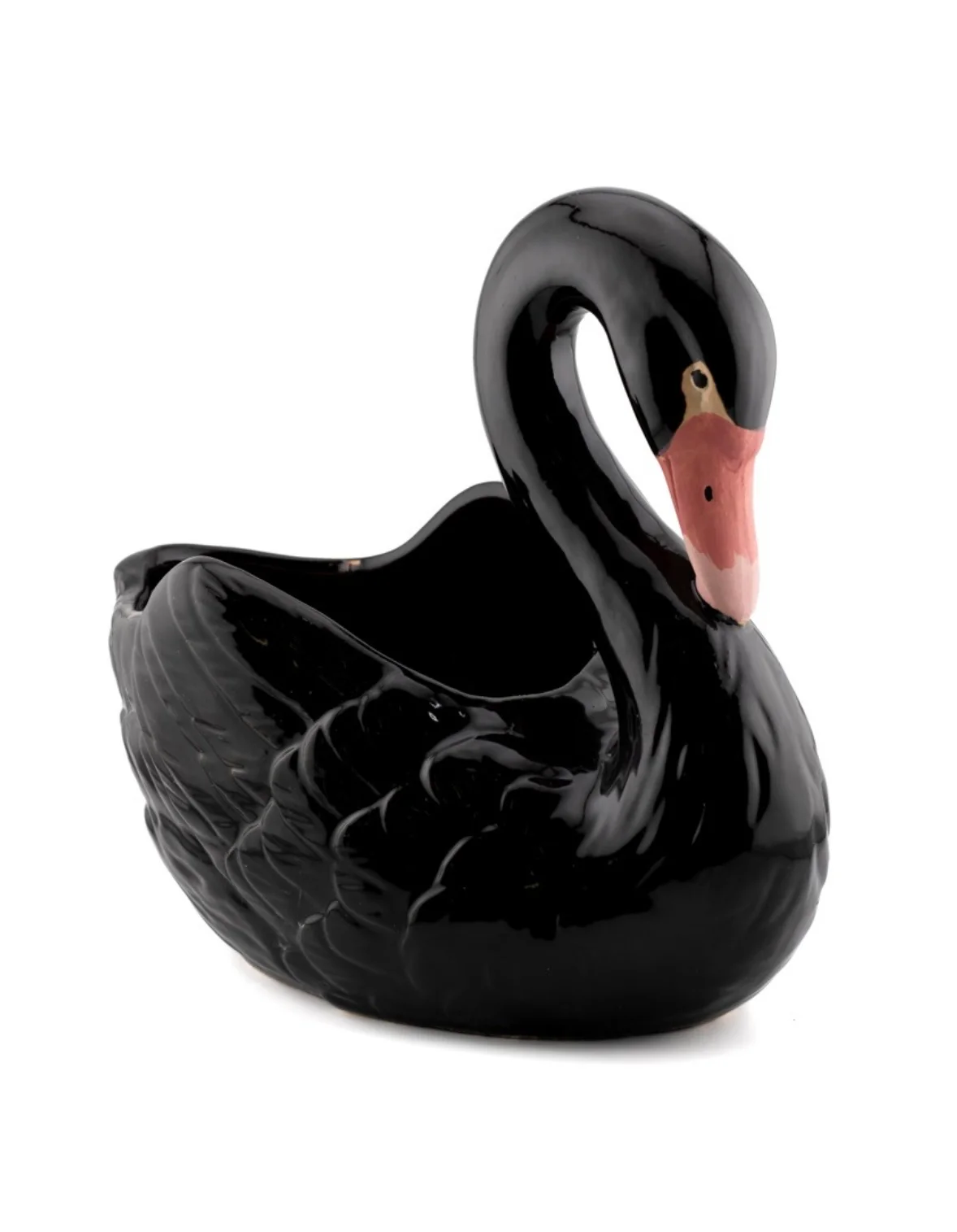 Zwarte zwaan aardewerk schaal - Image 2